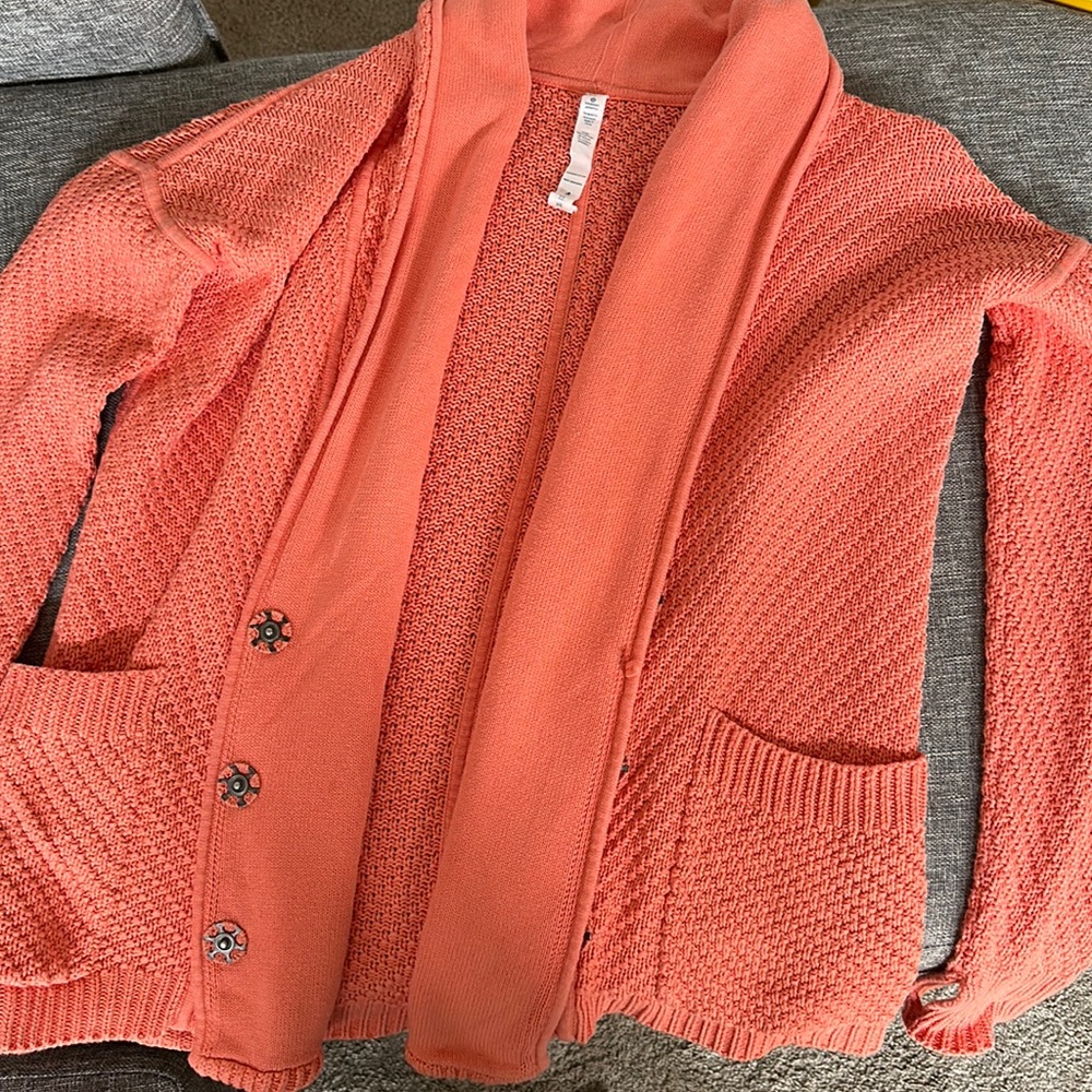 Lululemon Coral Cozy Cardigan sz 8